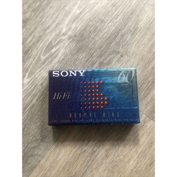 New SONY HiFi 60 Minute  Normal Bias Cassette Tape Sealed - Picture 1 of 3